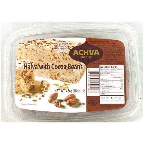 ACHVA HALVA COCOA BEANS 454g