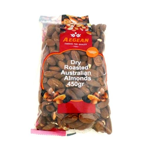 ALMOND DRY ROASTED AEGEAN 375g