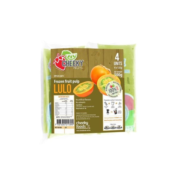 CHEEKY FRUIT PULP FROZEN LULO 4 X 125g