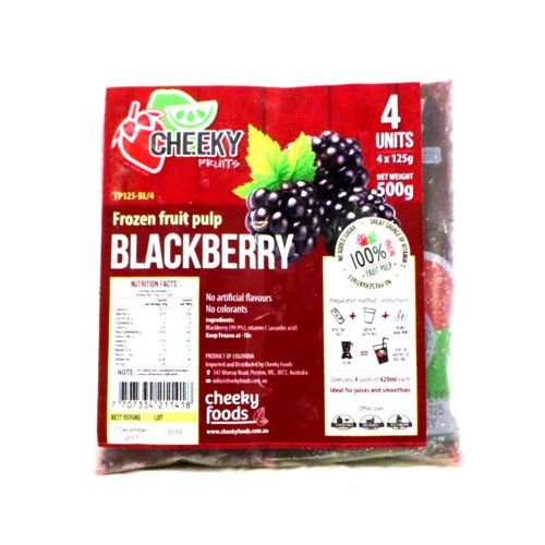 CHEEKY PULP FROZEN BLACKBERRY 4X125g