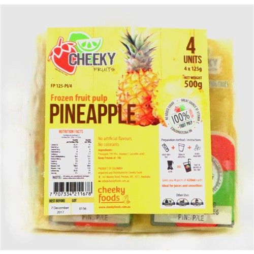 CHEEKY PULP FROZEN PINEAPPLE 4X125g