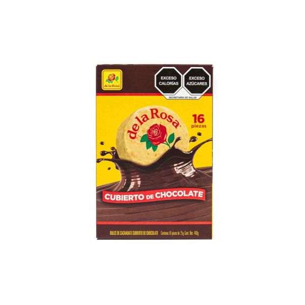 MAZAPAN PEANUT CHOCOLATE DE LA ROSA x16 400g