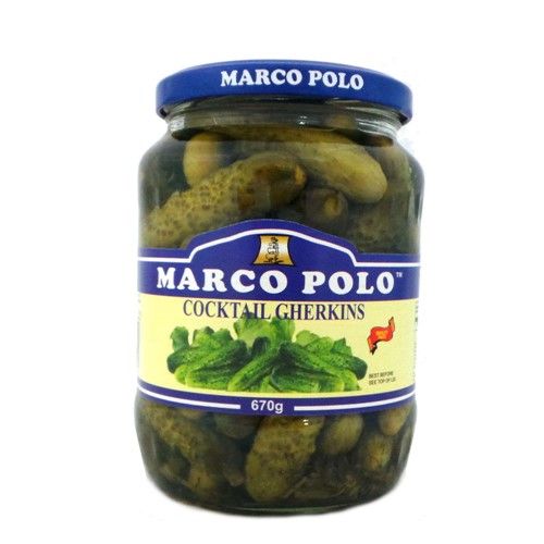 MARCO POLO COCKTAIL GHERKINS 670g