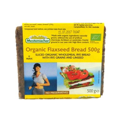 MESTE ORGANIC FLAXSEED BREAD 500g