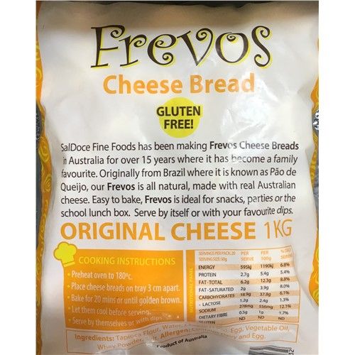 FREVOS CHEESE BREAD FROZEN 1kg