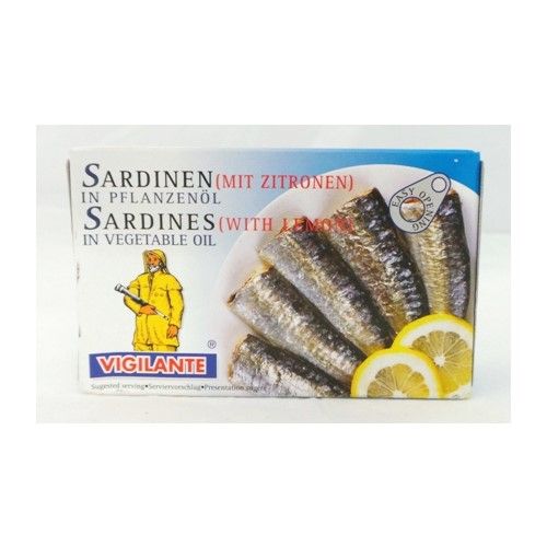 SARDINES LEMON VIGILANTE 120g