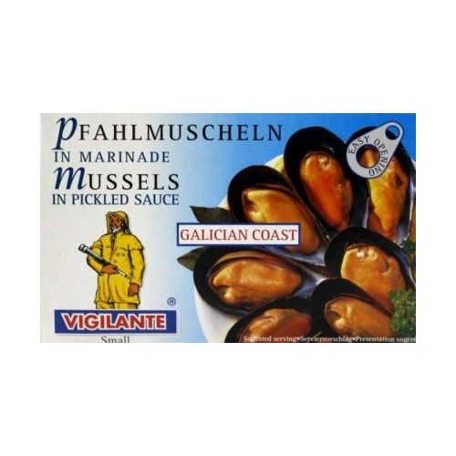 MUSSELS SMALL PICKLED SAUCE VIGILANTE 115g