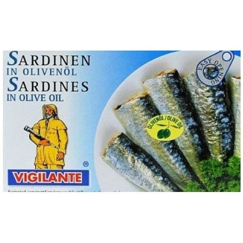 SARDINES OLIVE OIL VIGILANTE 120g