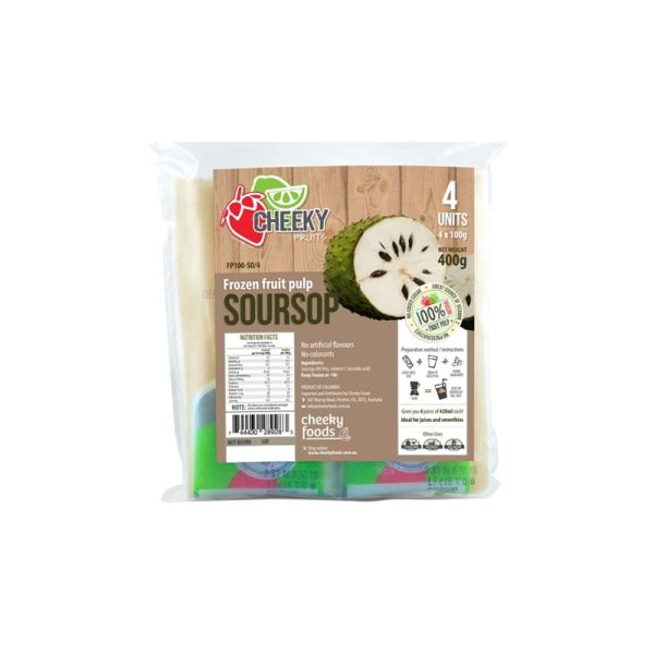 CHEEKY FRUIT PULP FROZEN SOURSOP 4X125g