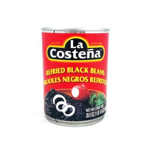 REFRIED BLACK BEANS LA COSTENA 580g