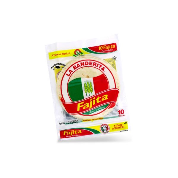 LA BANDERITA FAJITA TORTILLA 6""x10 pcs - SINGLE PACKET