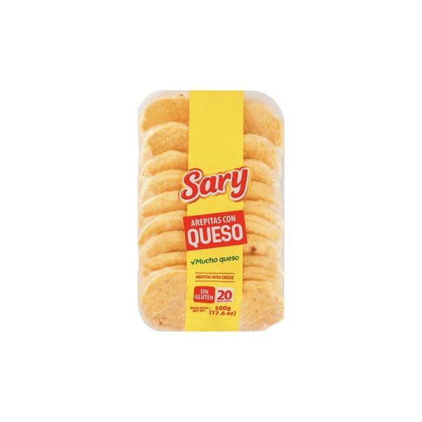 SARY AREPITAS DE QUESO CHEESE MINI CHEESE X 20 500g