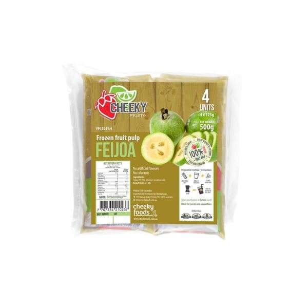 CHEEKY FRUITS FROZEN PULP FEIJOA 4X125g