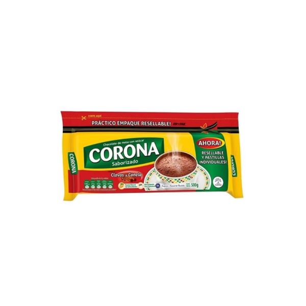 CORONA HOT CHOCOLATE CLAVOS Y CANELA RESEALABLE 500g