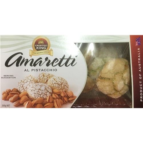 CROSTOLI KING PISTACHIO AMARETTI 200g