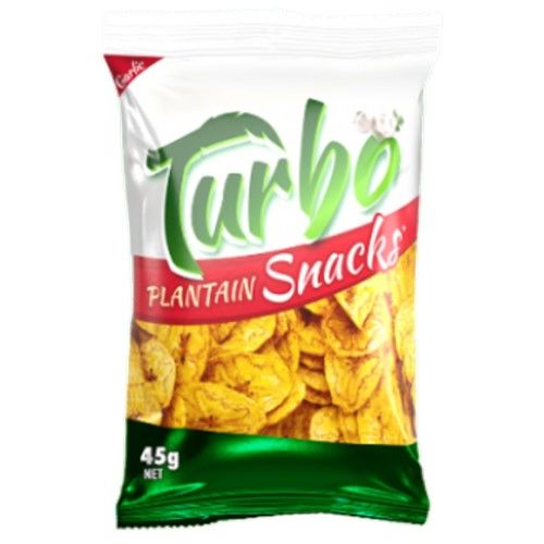 TURBO PLANTAIN SNACKS GARLIC 45g