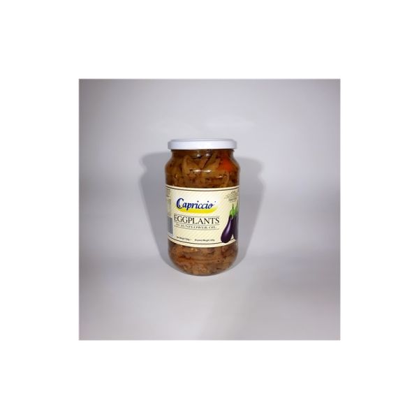 CAPRICCIO EGGPLANT STRIPS IN SUNFLOWER OIL 550g