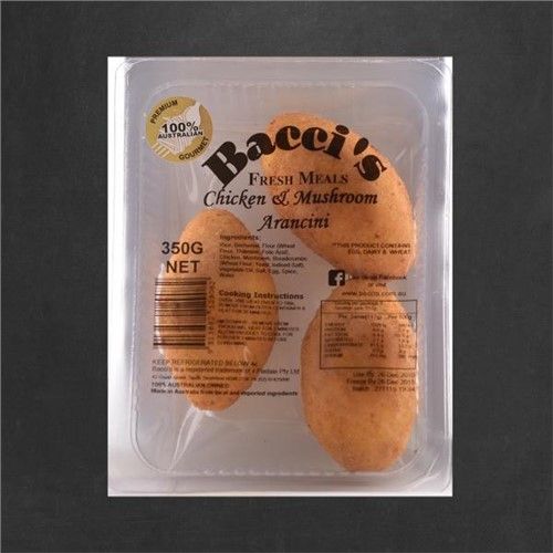 BACCI'S ARANCINI CHICKEN MUSHROOM 350g