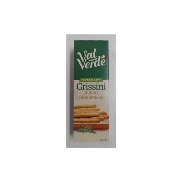 VAL VERDE ROSEMARY GRISSINI ITALIAN BREADSTICKS 125g