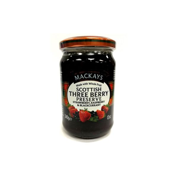 MACKAYS SCOTTISH THREE BERRY PRESERVE 340g