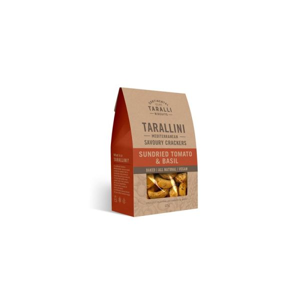 TARALLINI SUNDRIED TOMATO AND BASIL 125g