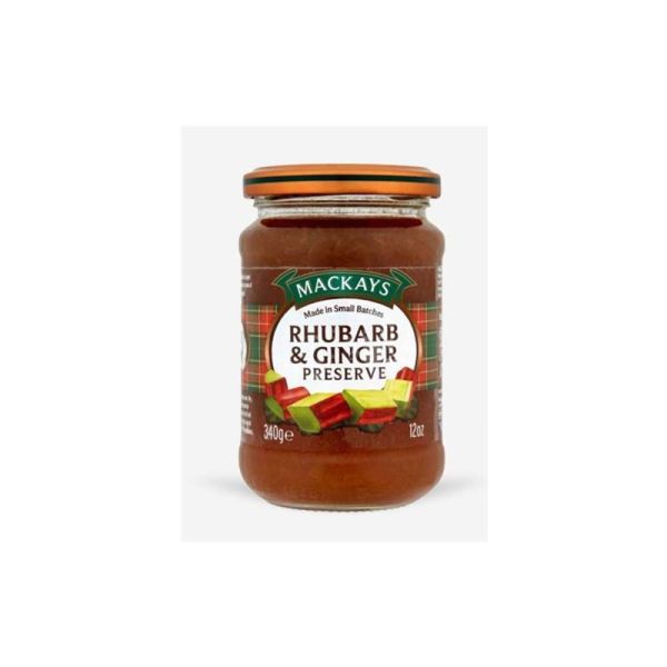 RHUBARB & GINGER PRESERVE MACKAYS 340g