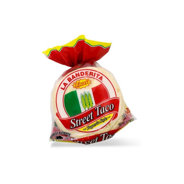 LA BANDERITA STREET TACO SLIDERS WHEAT FLOUR 4""x20 (16 per Carton)