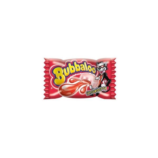 BUBBALOO BUBBLE GUM STRAWBERRY BOX 60 X 5g