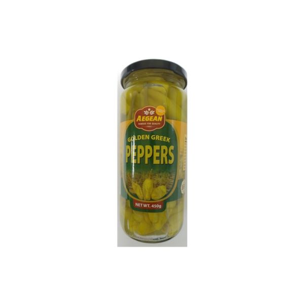 GREEK GOLDEN PEPPERS AEGEAN 450g