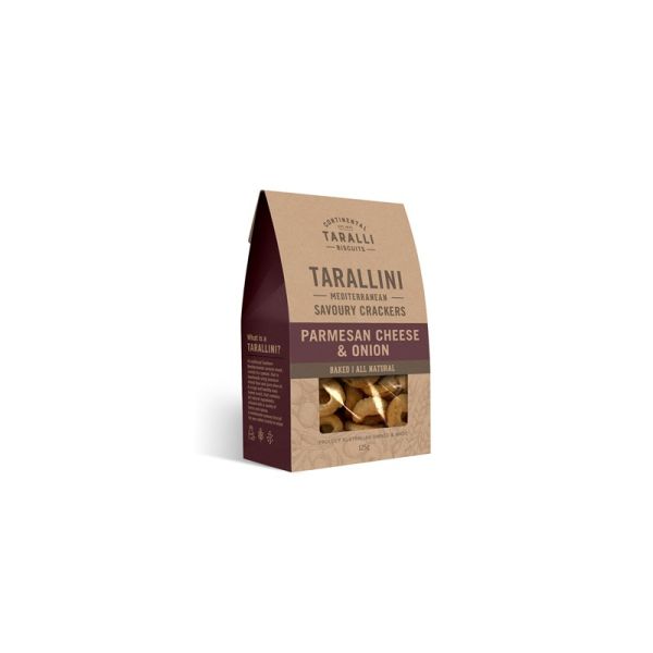 TARALLINI PARMESAN CHEESE AND ONION 125g