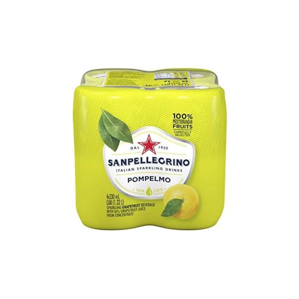 SAN PELLEGRINO POMPELMO CAN 330ML x4