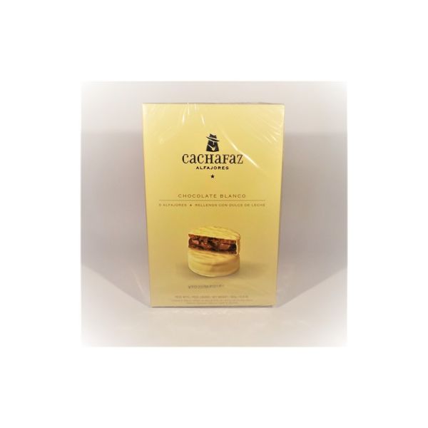 ALFAJORES CACHAFAZ WHITE CHOC 360g