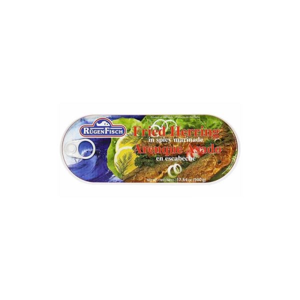 RUGENFISCH FISH FRIED HERRING SPICY 500g