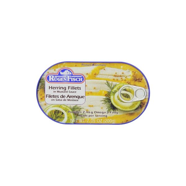 RUGENFISCH FISH HERRING IN MUSTARD 200G