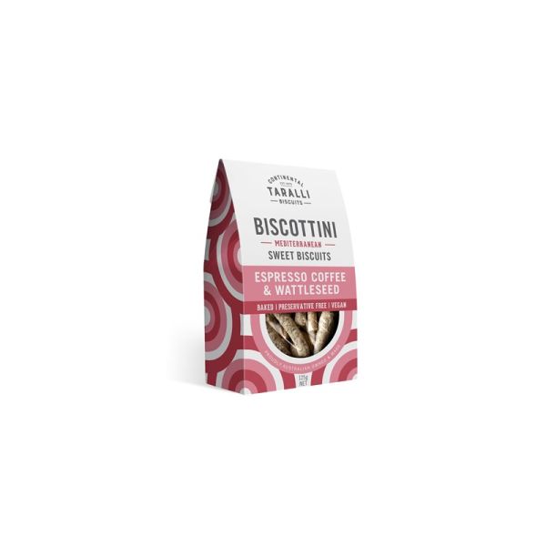 TARALLI BISCOTTINI COFFEE & WATTLESEED 125g