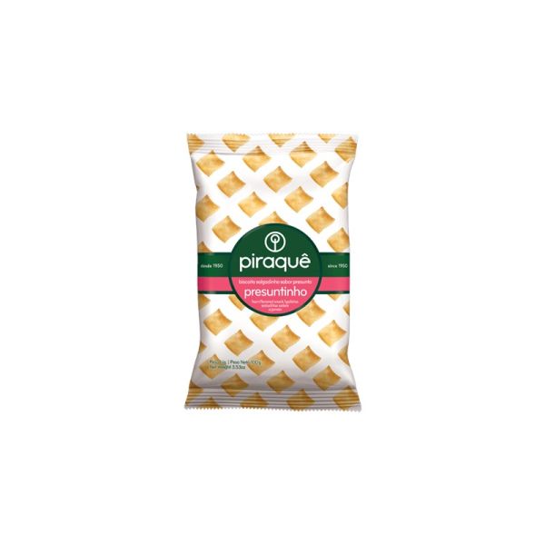 BISCOITO SALGADINHO HAM PIRAQUE 100g