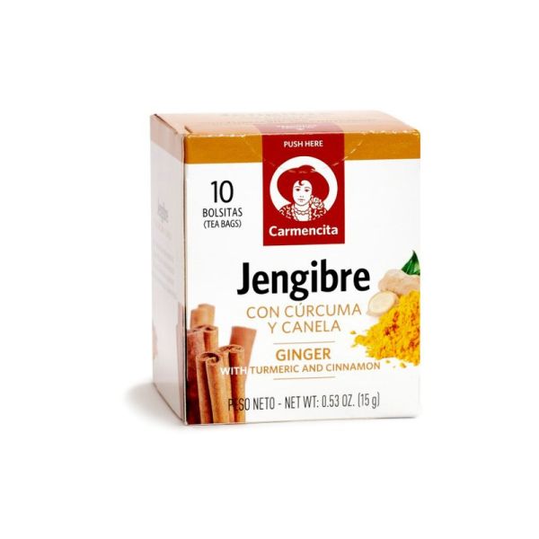 CARMENCITA TEA GINGER WITH TUMERIC & CINNAMON JENGIBRE 15g