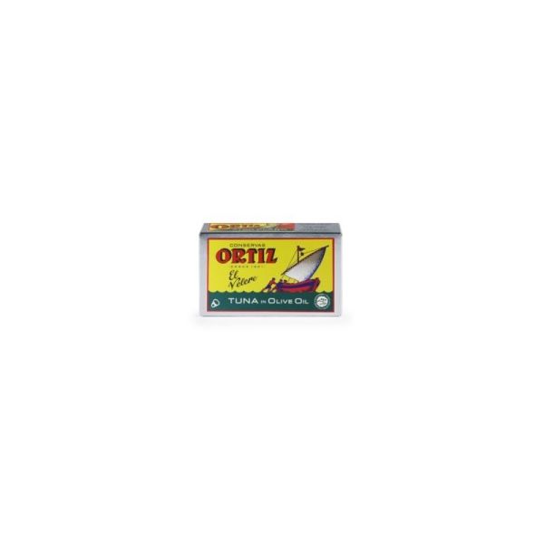 TUNA FILLETS IN OLIVE OIL RECTANGULAR TIN 112G YELLOW ORTIZ