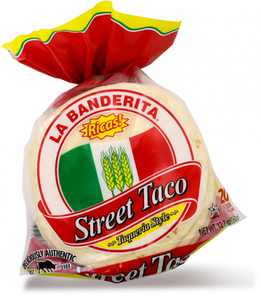 LA BANDERITA STREET TACO SLIDERS WHEAT FLOUR 4""x20 PACKET